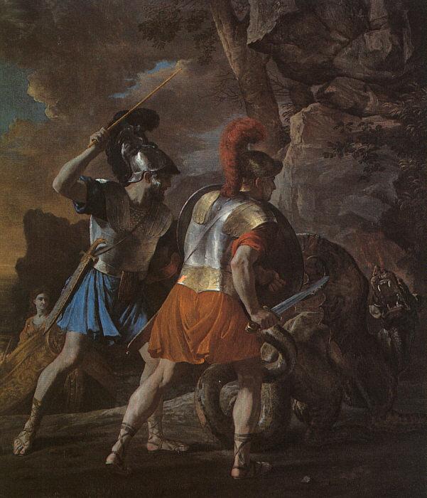 Nicolas Poussin The Companions of Rinaldo oil painting image